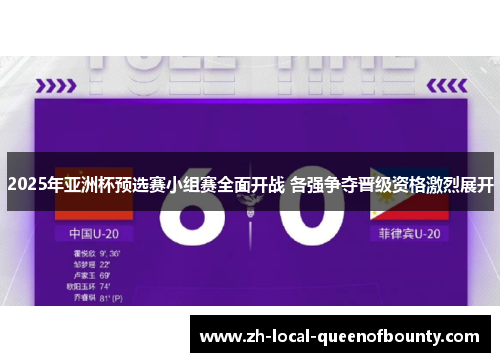 2025年亚洲杯预选赛小组赛全面开战 各强争夺晋级资格激烈展开 2025年亚洲杯预选赛小组赛全面开战 各强争夺晋级资格激烈展开
